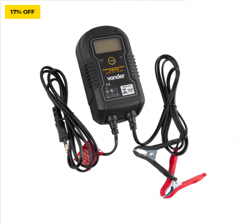Carregador Inteligente De Bateria Vonder CIB 110 12V 6V
