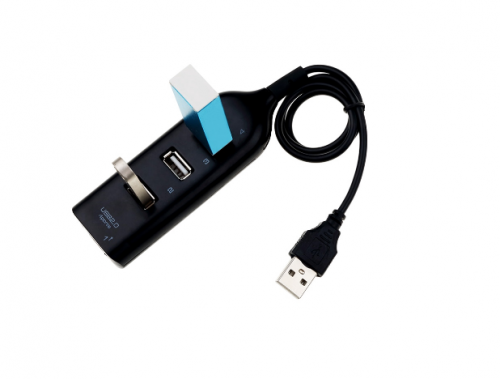 Adaptador Hub Splitter Mini Usb 2.0 Hi-Speed Com 4 Portas Para Computador Pc