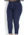 Sawary Jeans – Calça Jeans Cropped com Dobra Plus Size Sawary