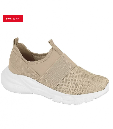 TÊNIS SLIP ON FEMININO VIZZANO MARROM