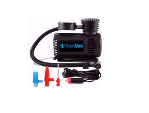 Compressor de ar Mini Elétrico Portátil Tech One 12v