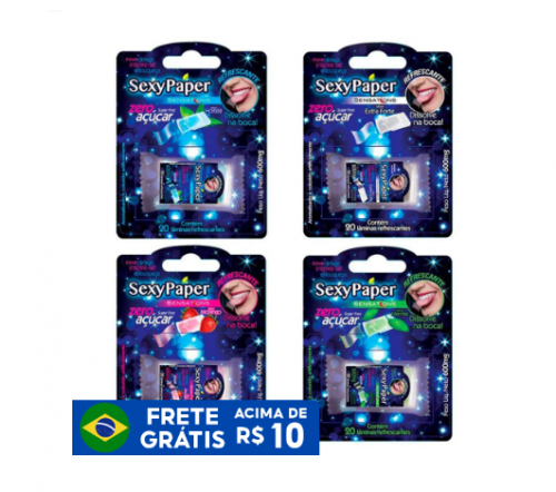 Sexy Paper Mint Laminas Refrescantes para Sexo Oral Sex Shop
