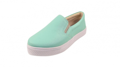 Tênis slip on feminino liso cano baixo conforto dia a dia