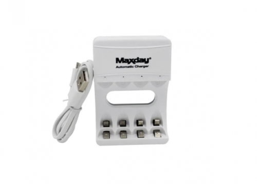 Carregador De Pilhas Recarregável AA – AAA Pilha Palito e Comum c/ USB