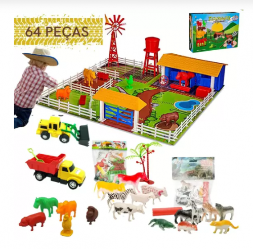 Fazendinha Completa De Montar E Criar Animais Do Campo