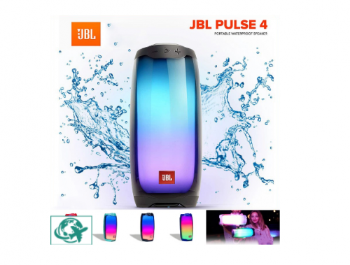 Alto-Falante Jbl Pulse 4 Portátil Bluetooth Com Som Surround De 360 Graus E Led