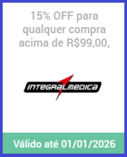 Integral Medica – 15% OFF para qualquer compra acima de R$99,00, exceto para Hipercalóricos e Promopacks