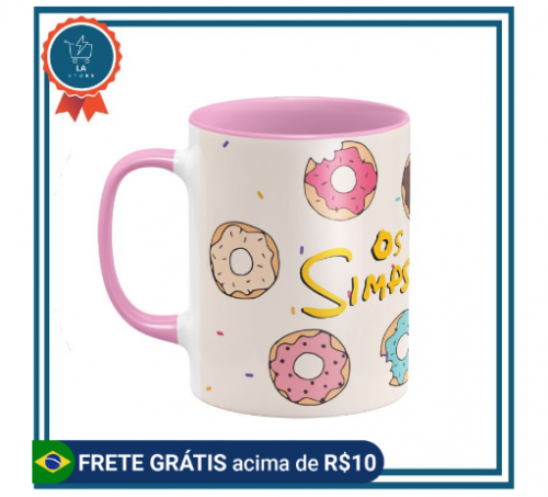Caneca Rosquinhas Os Simpsons