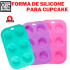 Forma de Silicone Para Bolo Assadeira Para Bolo Torta Pudim Redonda Forma Para Air fryer