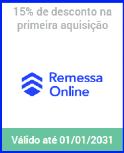 Remessa Online – 15% de desconto na primeira aquisição