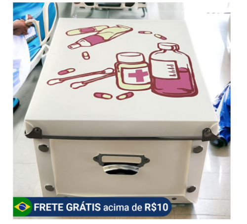 Caixa Organizadora Para Remédio Produtos De Higiene Banheiro