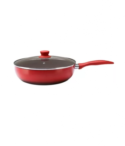 Panela Wok Brinox Ceramic Life Smart Antiaderente 3,4L Vermelha