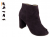 Ankle Boot Couro Capodarte Camurça Salto Grosso – Vinho