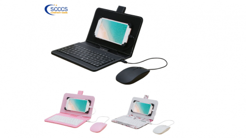 Conjunto de teclado e mouse portátil Type-C / Micro-Usb