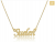 Colar Personalizado com Nome Folheado em Ouro 18K
