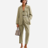 Sandália salto alto bloco quadrado metal oneself off white