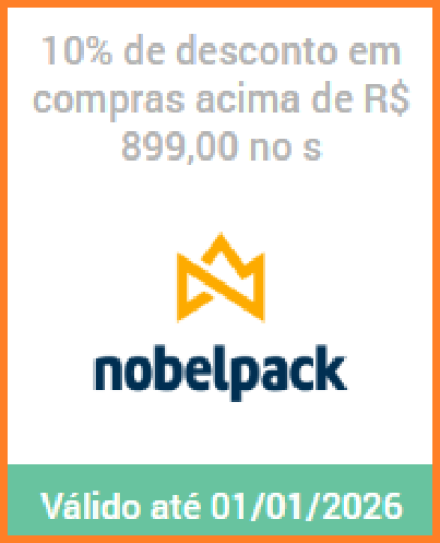 Nobelpack – 10% de desconto em compras acima de R$ 899,00 no site