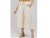 Calça Pantacourt com Cinto Autentique Feminina Off White