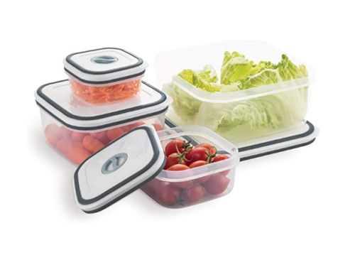Kit Potes de Plástico Hermético, 4 unidades, Electrolux