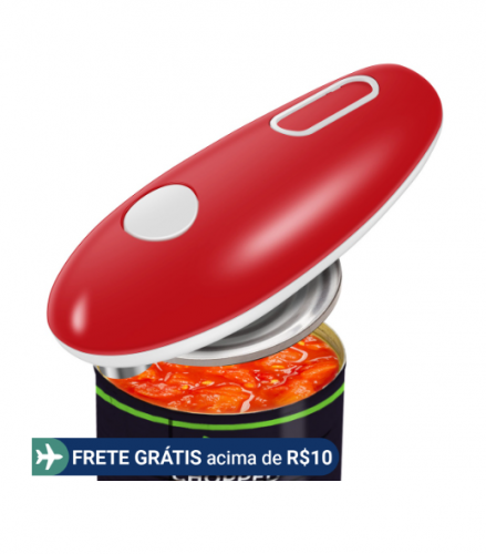 Abridor De Latas Elétrico Portátil De Borda Lisa Automático De Um Toque Sem Bateria