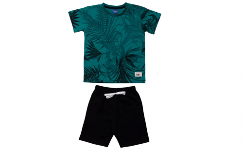 Conjunto Infantil 2 Peças Folhagem Verde