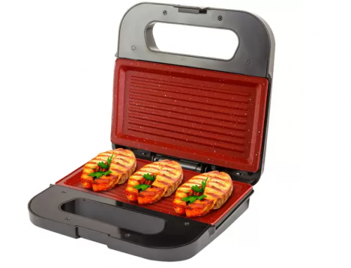 Sanduicheira/Grill Britânia BGR15VI Vermelha 750W – Antiaderente