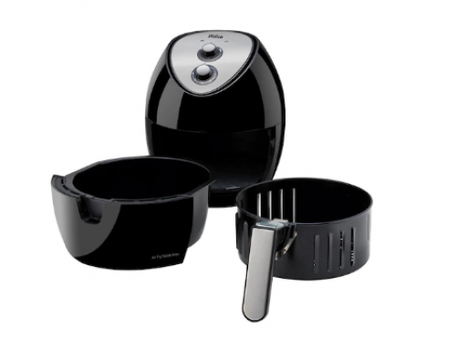Fritadeira Elétrica Sem Óleo Air Fryer Philco Saúde Inox 4,4L – Preta