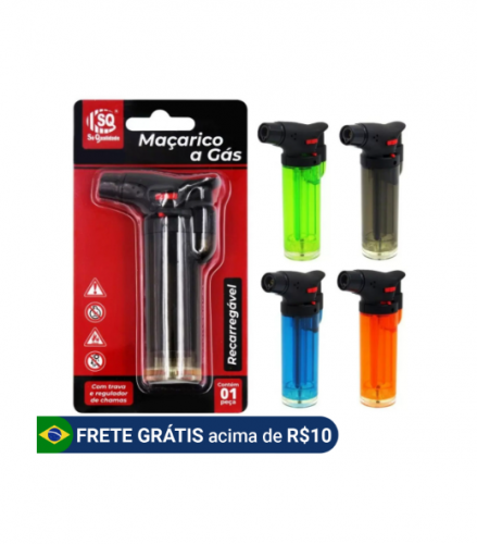 Mini Maçarico Portátil Recarregável Culinário Flambar Cozinha Acendimento Automático Portátil