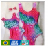 Biquíni Feminino Dividido Fato De Banho Impresso Sexy Triângulo