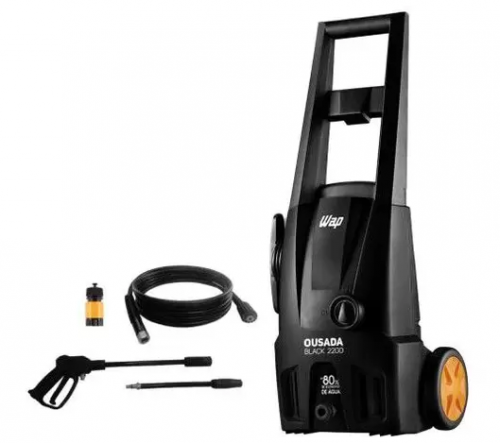 Lavadora de Alta Pressão Wap Ousada Black 2200 – 1750 Libras 1500W Mangueira 3m