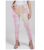 Calça Sarja Tie Dye Feminina Rosa/multicolorido