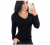 Blusa Manga Longa Feminina Segunda Pele Gola V