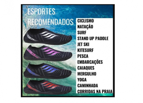 Sapatilha hibrida aquática em neopreme masculina pesca, mares, rios, lagoas, com vazão de água