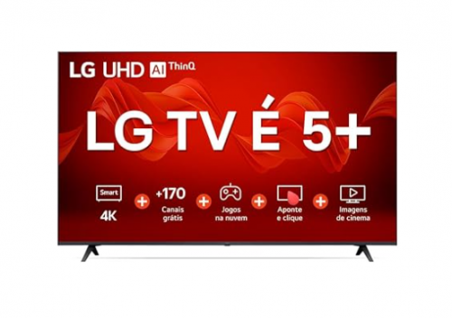 Smart TV 50″ 4K LG UHD ThinQ AI 50UR8750PSA HDR Bluetooth Alexa Google Assistente Airplay2 3 HDMI
