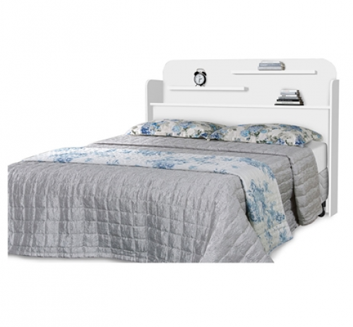 Cabeceira Casal Florença 143 cm Branco Gabrielli Móveis