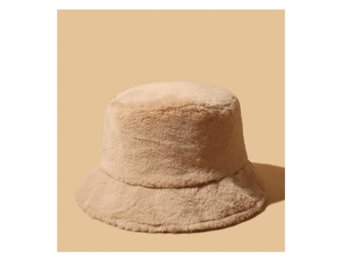 Balde de pele grossa e quente de inverno Chapéu Mulheres Cor Sólida Meninas Top Plano Veludo Fedoras Senhoras Bob De Pelúcia