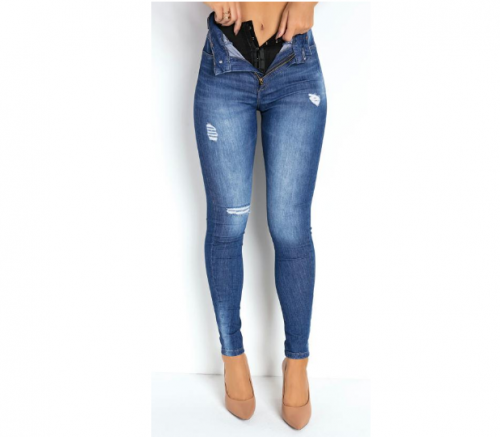 Sawary Jeans – Calça Jeans Escura Super Lipo Cigarrete Sawary