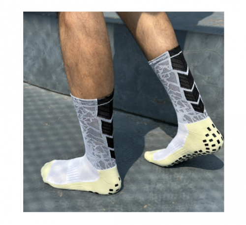 1 Par Esportes de Proteção de Tubo Longo de Compressão Respirável Masculina