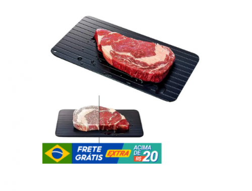 Tábua Mágica Descongelar Carnes Alimentos Rápido e Prático Cozinha – Promoção