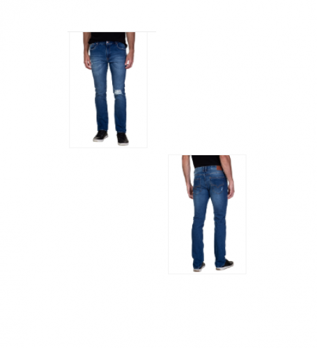 CALÇA JEANS SLIM STRAIGHT PUÍDOS GUESS