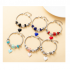 Pulseira Bracelete Ajustável Masculina em Couro Preto Rota 66