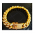 Pulseira Masculina Miami Cuba Corrente Banhado A Ouro 14k Com Diamantes Pulseira Grossa