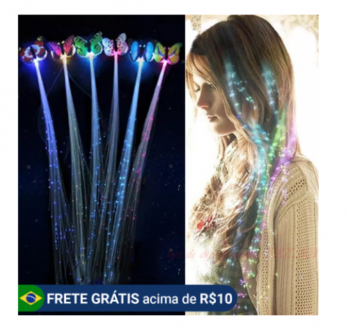 Cabelo que brilha No Escuro com led Que Brilha No escuro / enfeite de Cabelo / Brinquedo criativo led Para Meninas