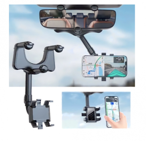 Suporte Veicular Universal Para Celular para carro de espelho Retrovisor Articulado Anti Queda 360° multifuncional