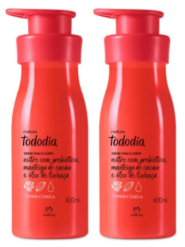 Conjunto Creme Desodorante Nutritivo Tâmara e Canela