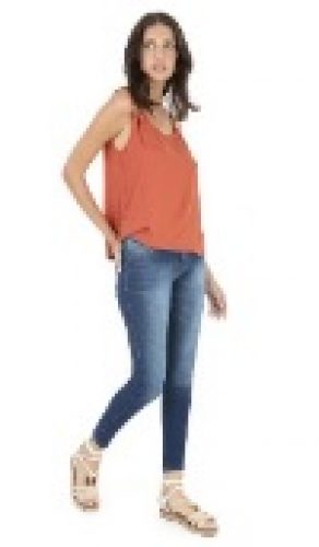 CALÇA JEANS SKINNY BIOTIPO ESTONADA AZUL