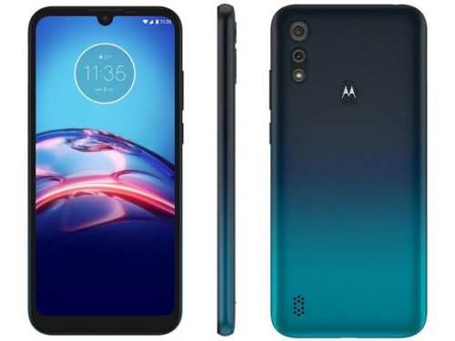 Smartphone Motorola Moto E6S 64GB Azul Navy 4G – Octa-Core 4GB RAM 6,1” Câm. Dupla + Selfie 5MP