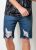 Actual – Bermuda Actual Jeans com Efeito Destroyed