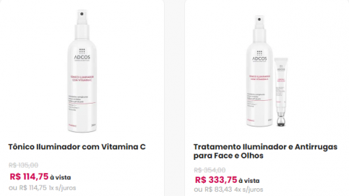 Kits de Tônico c/ Vit C com até 15% Off