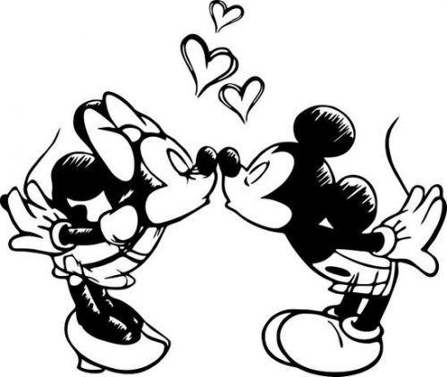 Adesivo de Parede Decorativo Mickey Minnie Infantil Disney – Casa Colorida